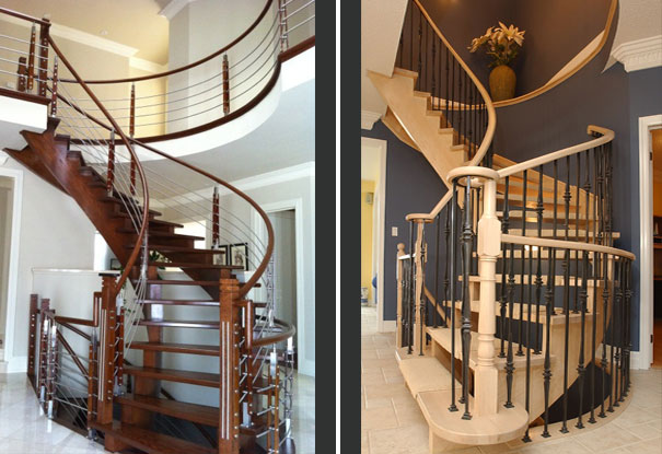 Curved staircases