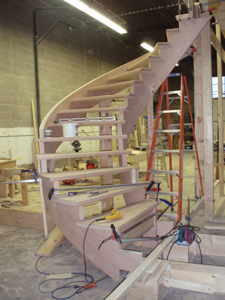 Staircase fabrication detail
